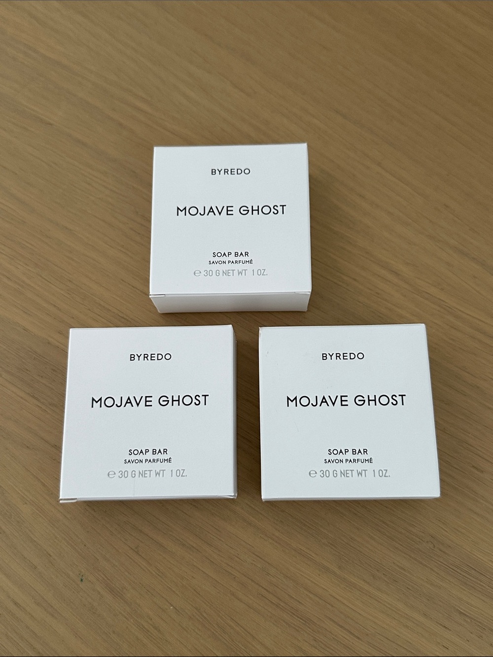NEW Set of 3 - Byredo Mojave Ghost Soap Bars